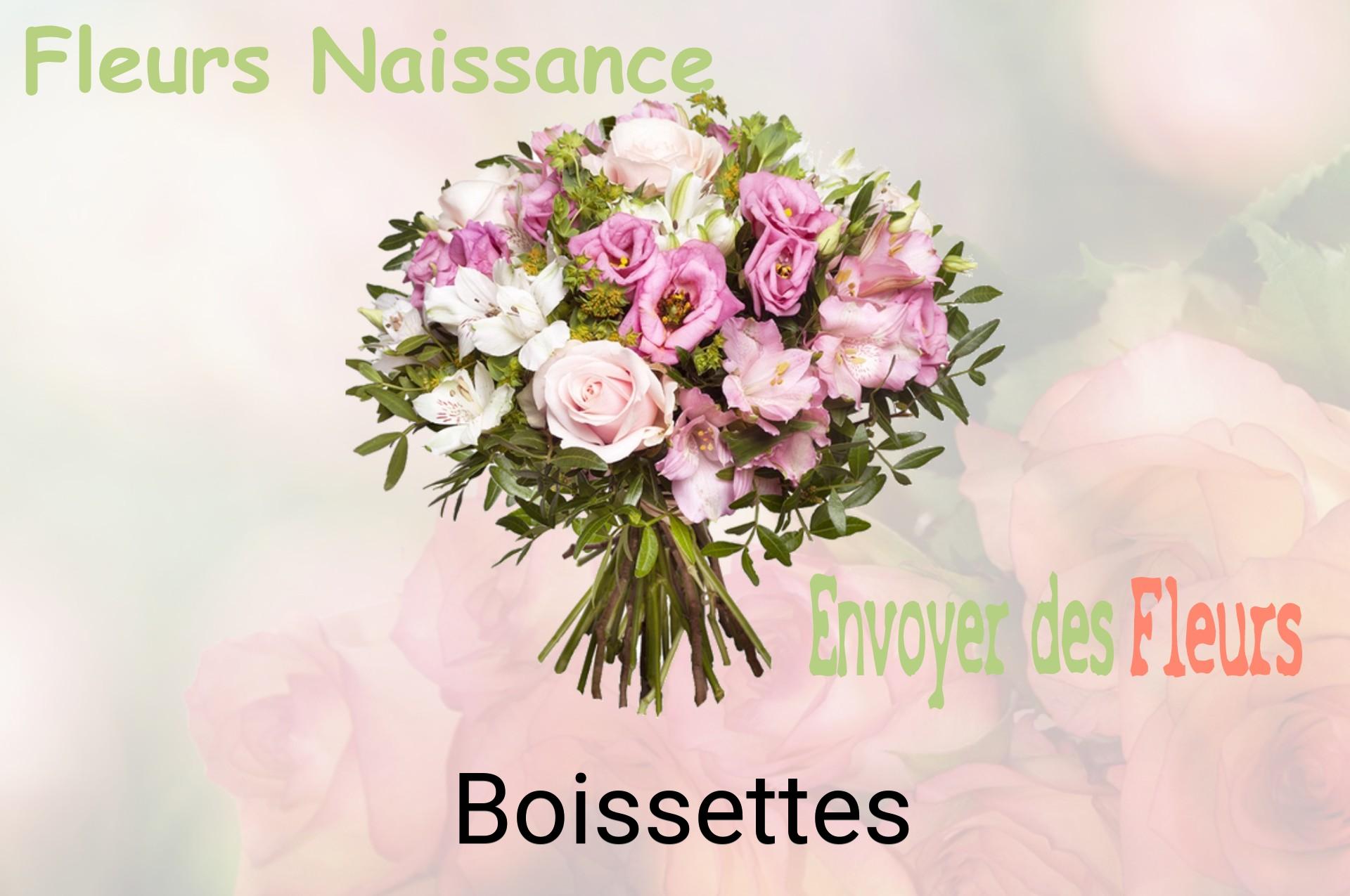Bouquet de fleurs de naissance livré à Boissettes